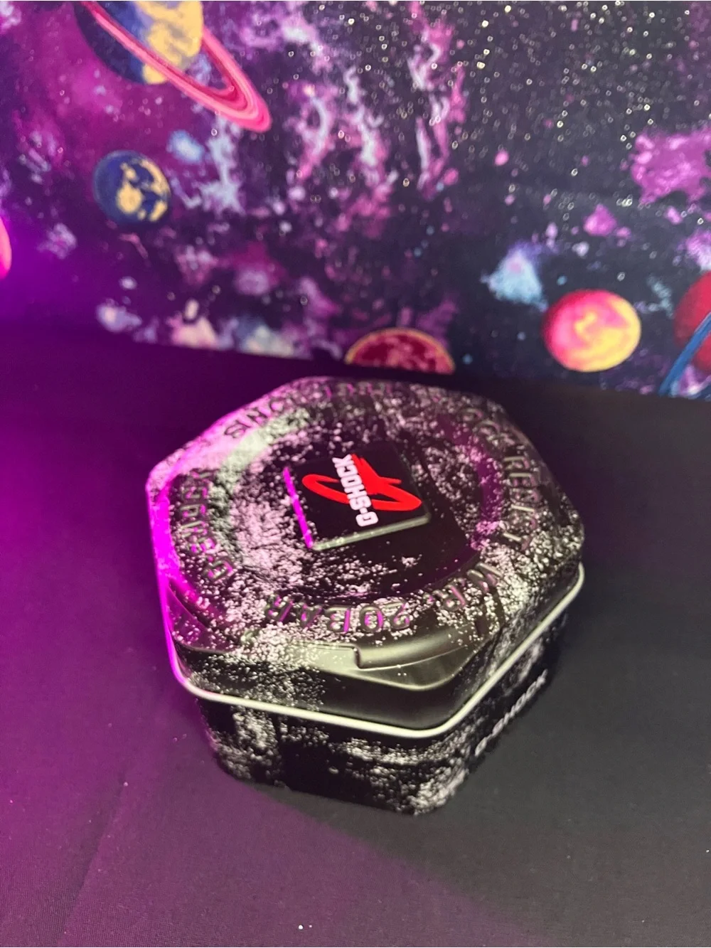Custom G Shock Supreme Collab White and Red Colorway